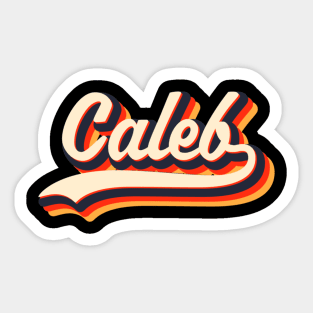 Retro vintaged Caleb Sticker